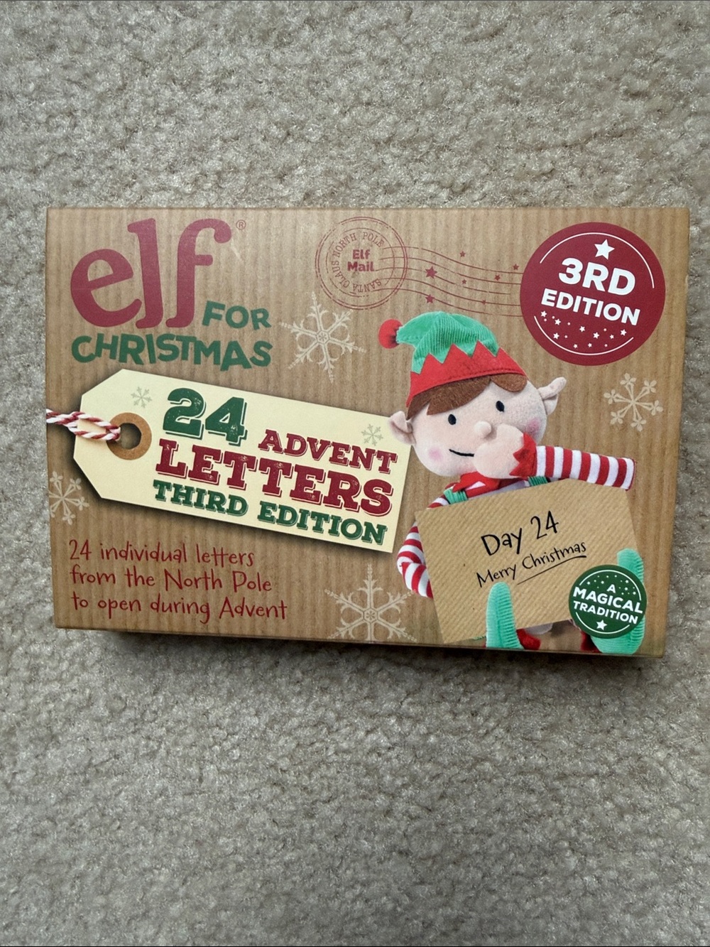 24 Advent Letters Third Edition - Red/Green